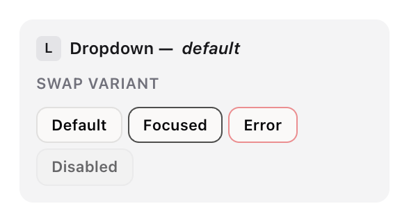 An input offers its states as variants